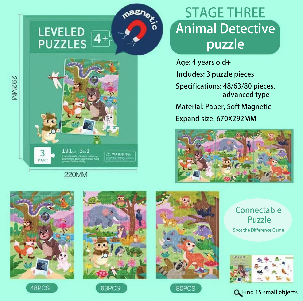 Collection of Intellectual and Fun Jigsaw Puzzles for Children