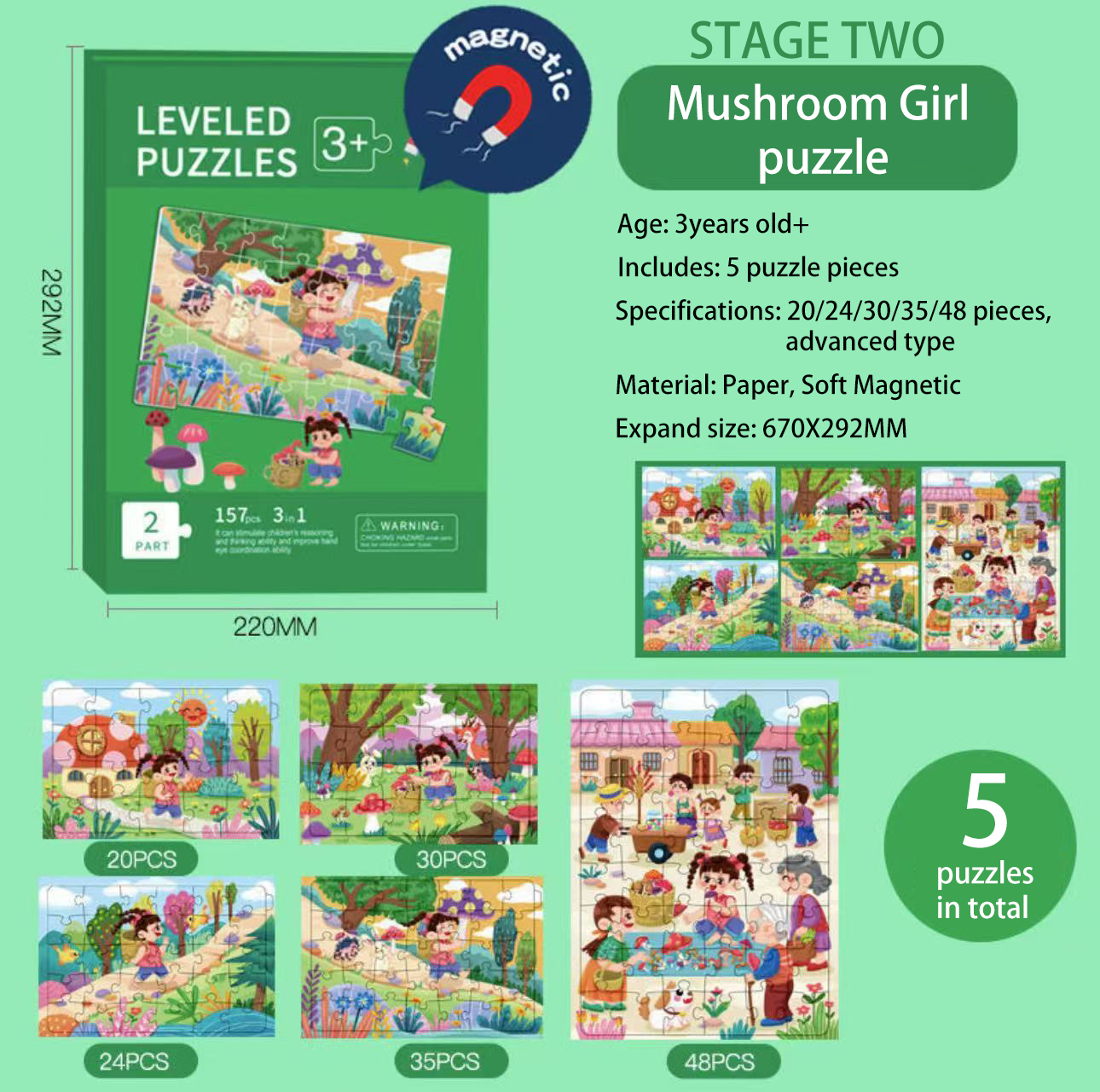 Collection of Intellectual and Fun Jigsaw Puzzles for Children