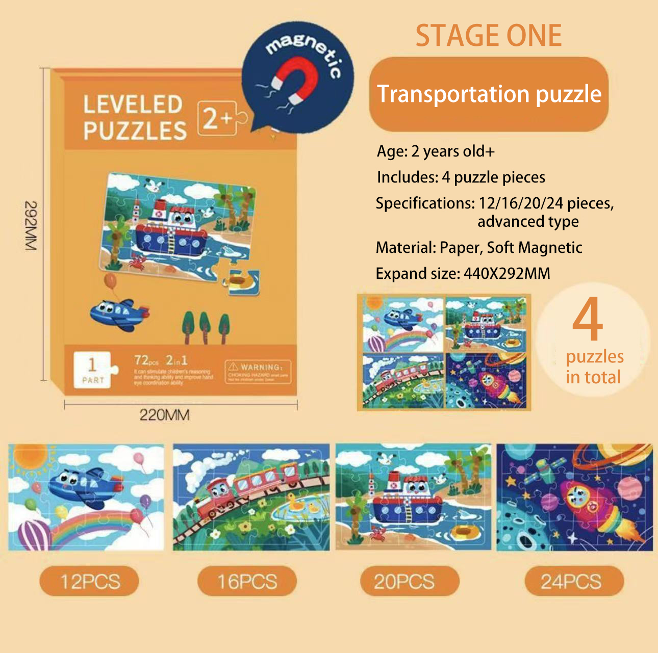 Collection of Intellectual and Fun Jigsaw Puzzles for Children