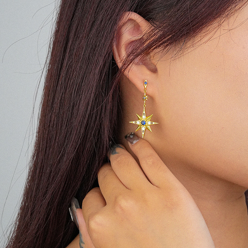 Asymmetric Sun and Moon Eternal Earrings AL24112207