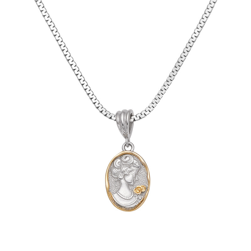 Light luxury creative design mermaid pendant necklace NN24113024