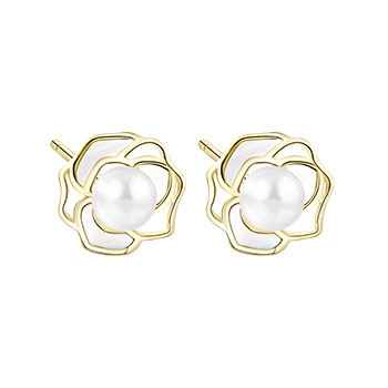 Light luxury camellia earrings NN24113036