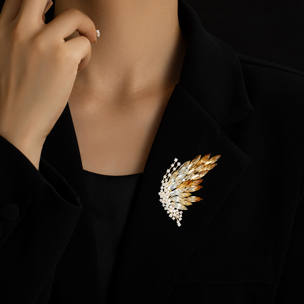 Brilliant butterfly wings brooch