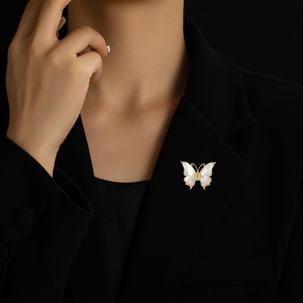 Brilliant butterfly brooch