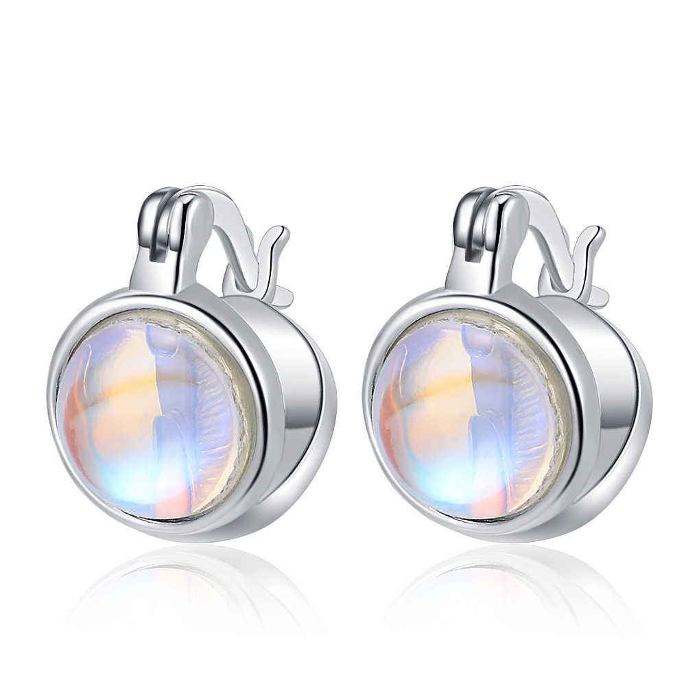 moonstone blue pupil earrings