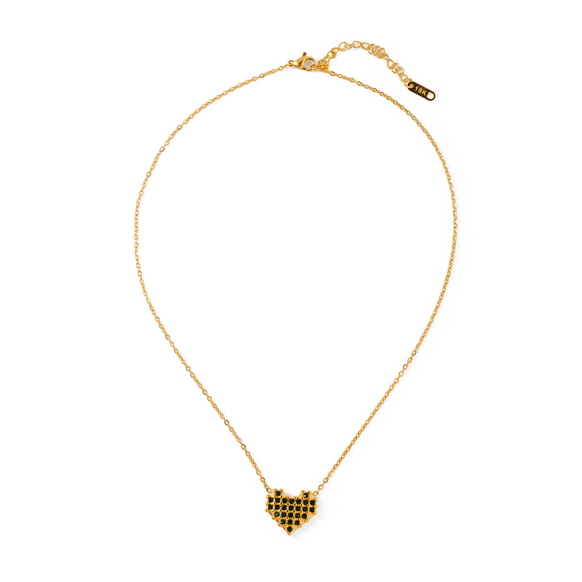 18K Light Luxury Heart-shaped Necklace