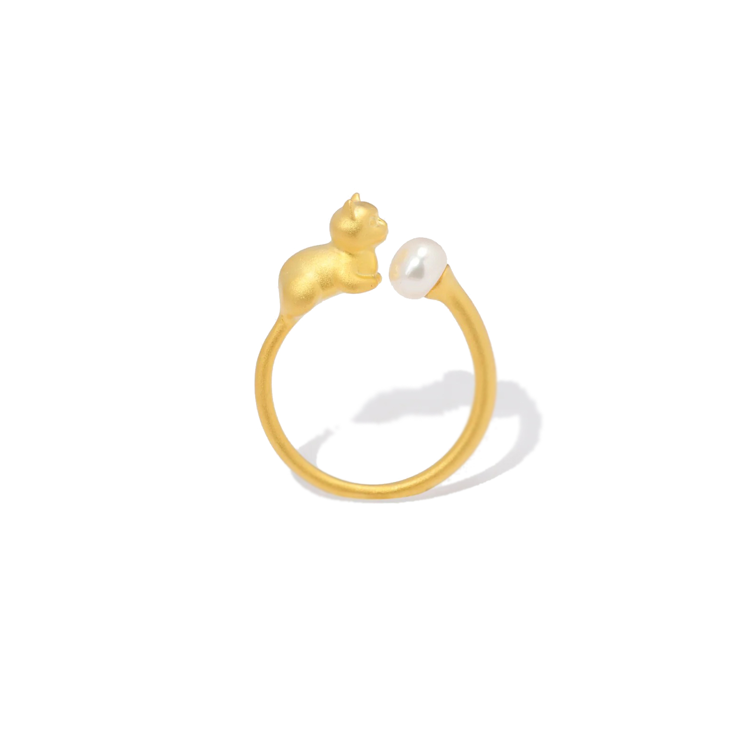 Silver Cat Ring